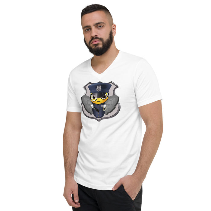 Cute COP / POLICE BEE Unisex Short Sleeve V-Neck T-Shirt