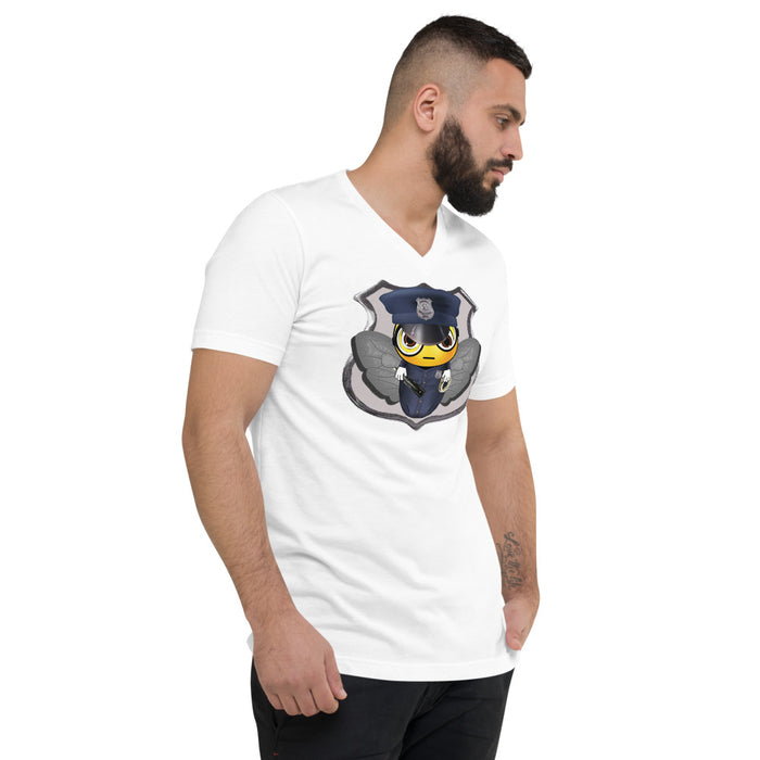 Cute COP / POLICE BEE Unisex Short Sleeve V-Neck T-Shirt