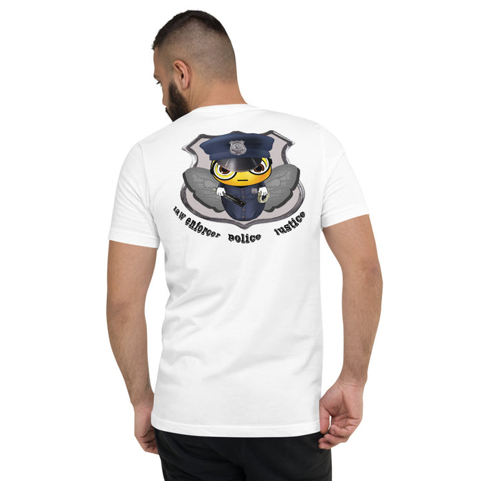 Cute COP / POLICE BEE Unisex Short Sleeve V-Neck T-Shirt