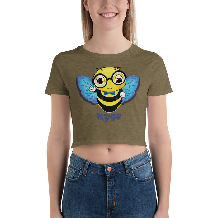 Cute blue NYCE Women’s Crop Tee