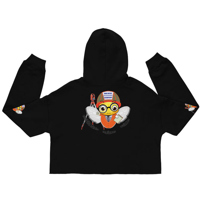 Cute ENGINEER / INGENIERO BEE Crop Hoodie