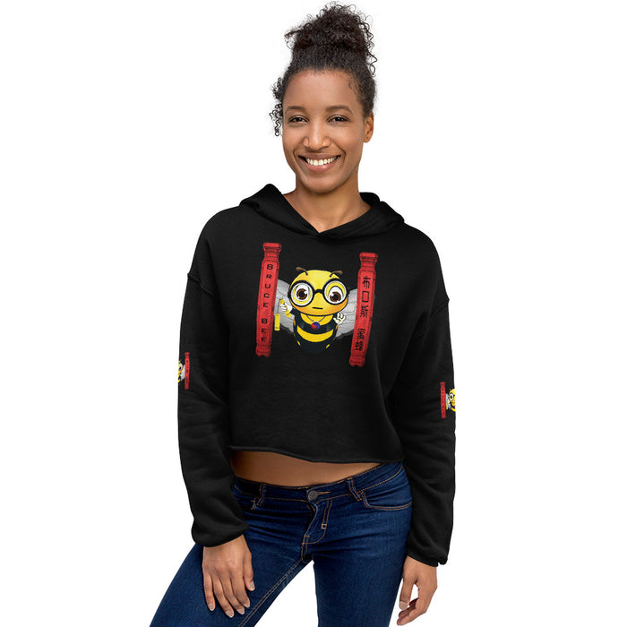 Cute BRUCE BEE Crop Hoodie