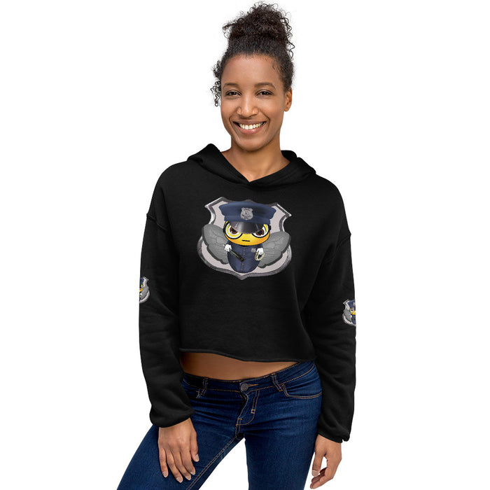 Cute COP / POLICE BEE Crop Hoodie