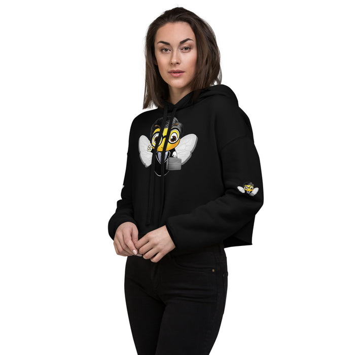 Cute LAWYER / ATTORNEY BEE Crop Hoodie