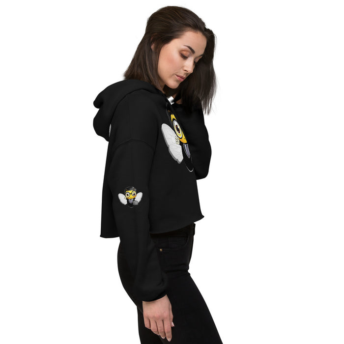 Cute LAWYER / ATTORNEY BEE Crop Hoodie