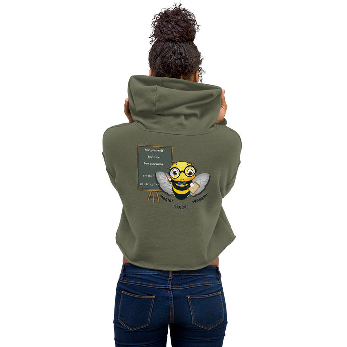 Cute GURU / TEACHER BEE Crop Hoodie