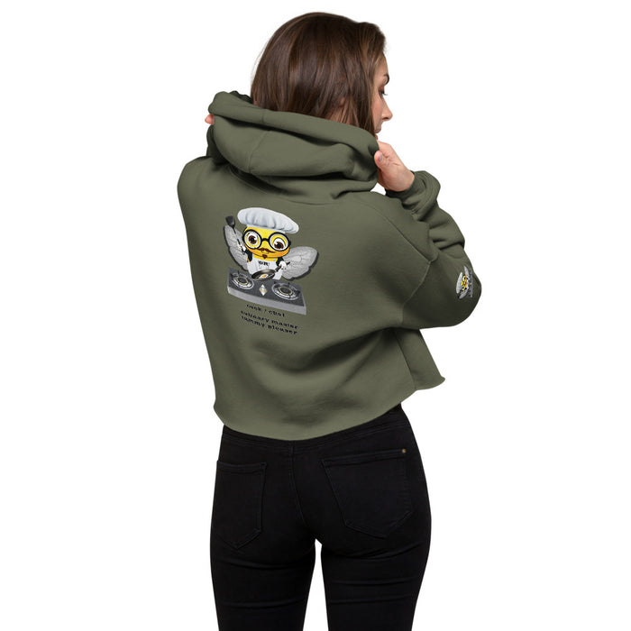 Cute CHEF BEE Crop Hoodie