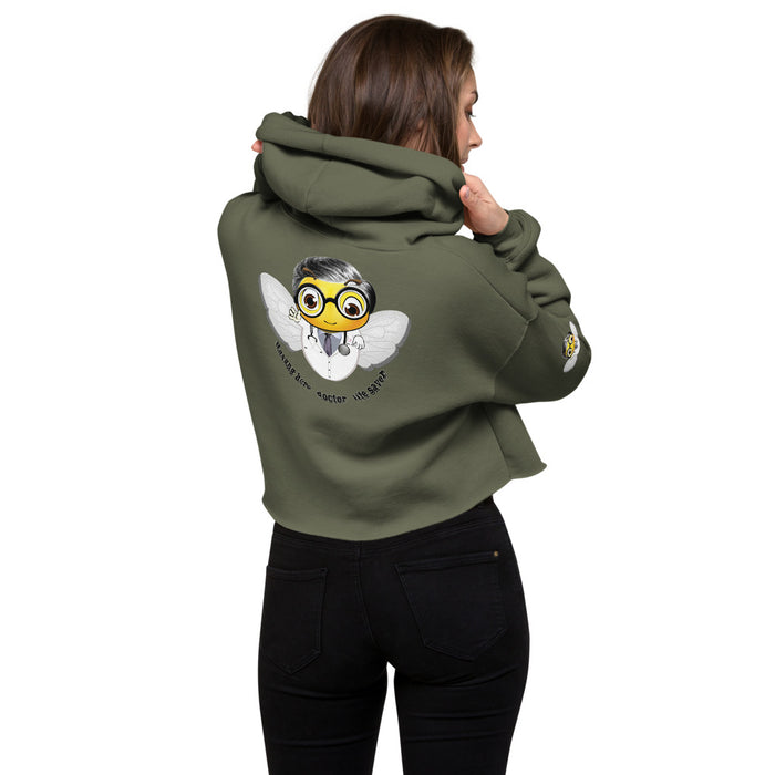 Cute DOCTOR / MEDICO BEE Crop Hoodie