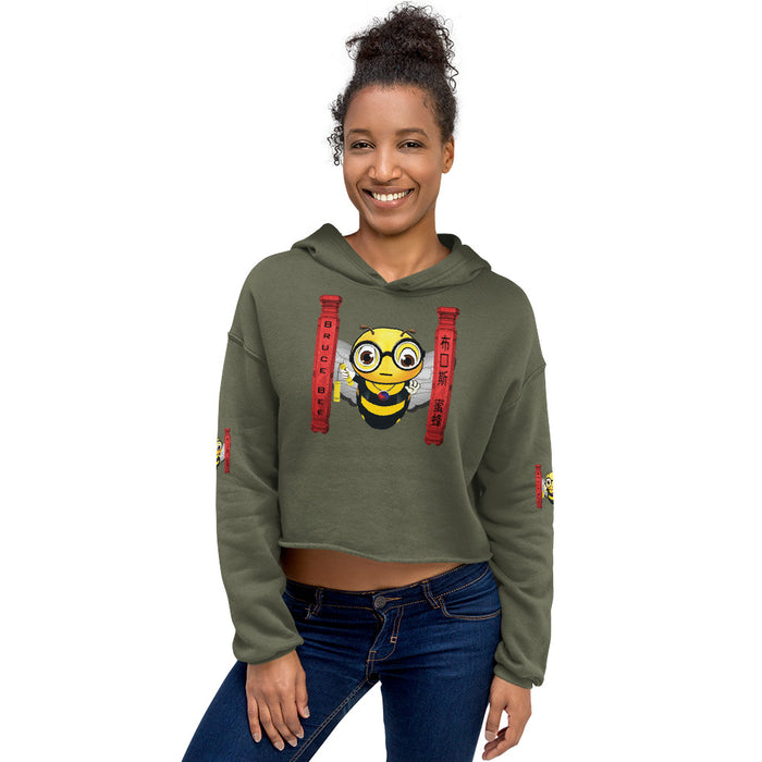 Cute BRUCE BEE Crop Hoodie