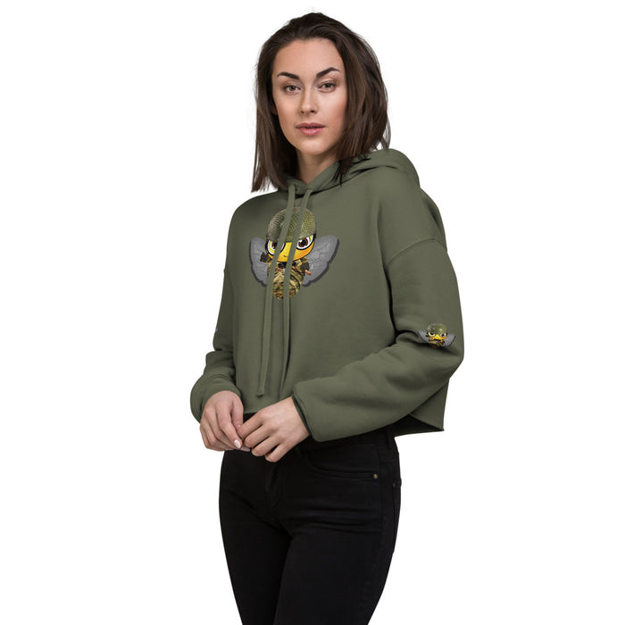 Cute SOLDIER / MILITARY BEE Crop Hoodie