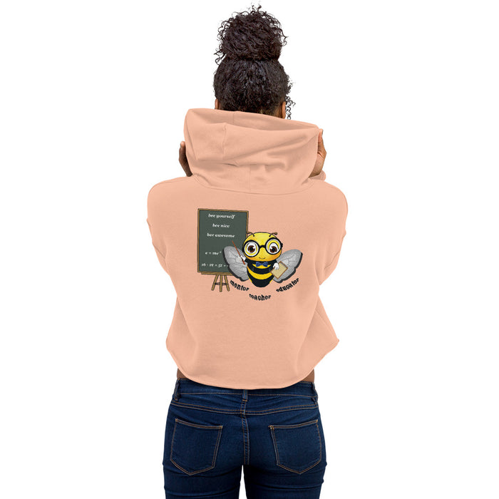 Cute GURU / TEACHER BEE Crop Hoodie