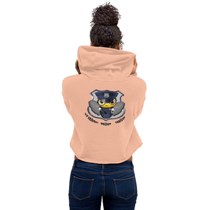 Cute COP / POLICE BEE Crop Hoodie