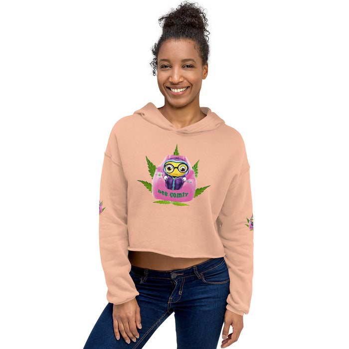 Cute BEE COMFY INDICA Crop Hoodie