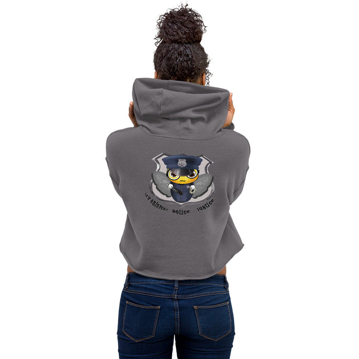 Cute COP / POLICE BEE Crop Hoodie