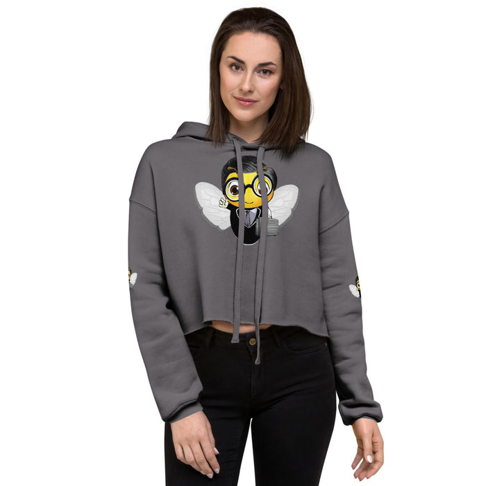 Cute LAWYER / ATTORNEY BEE Crop Hoodie