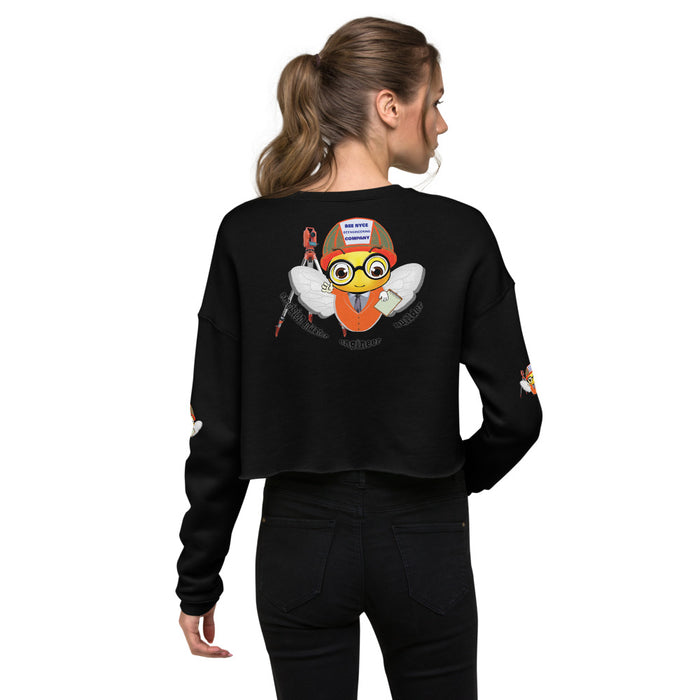 Cute ENGINEER / INGENIERO BEE Crop Sweatshirt