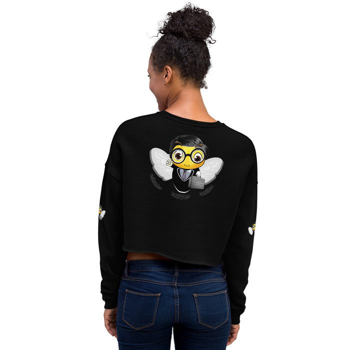 Cute LAWYER / ATTORNEY BEE Crop Sweatshirt