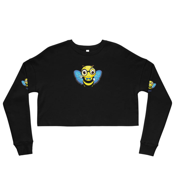 Cute blue BEE NYCE Crop Sweatshirt