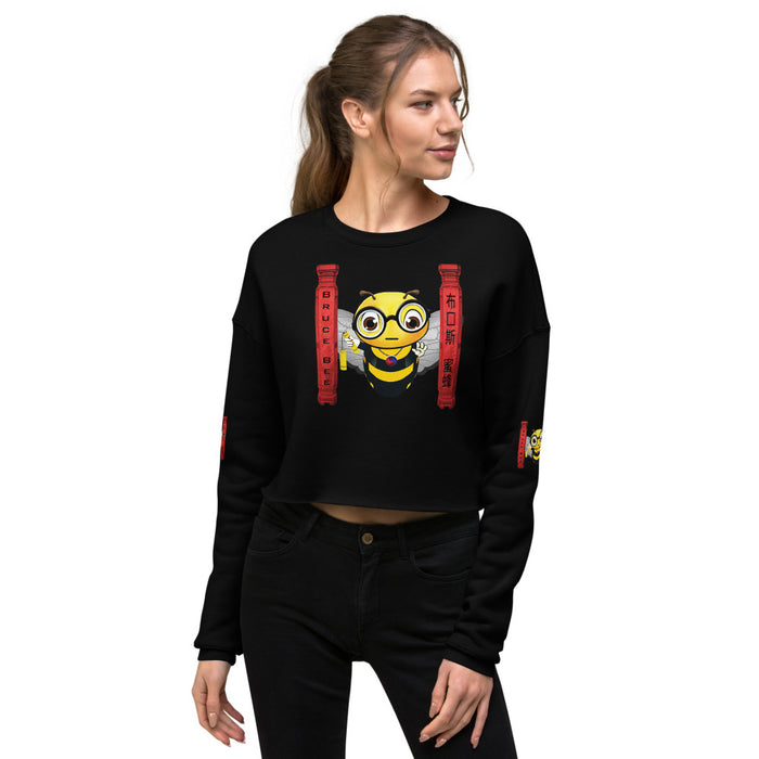 Cute BRUCE BEE Crop Sweatshirt