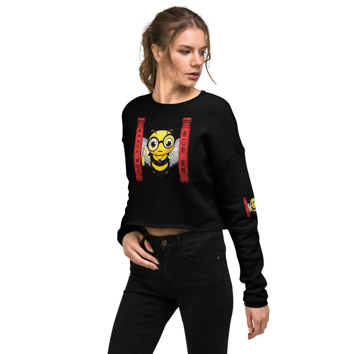 Cute BRUCE BEE Crop Sweatshirt