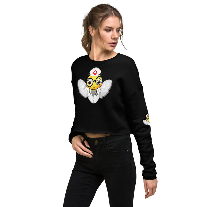 Cute NURSE BEE Crop Sweatshirt