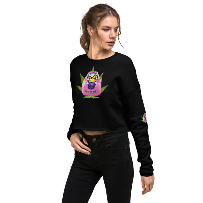 Cute BEE COMFY INDICA Crop Sweatshirt