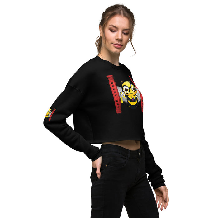 Cute BRUCE BEE Crop Sweatshirt