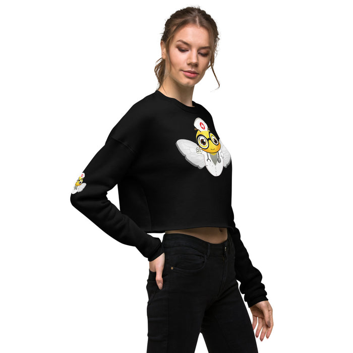 Cute NURSE BEE Crop Sweatshirt