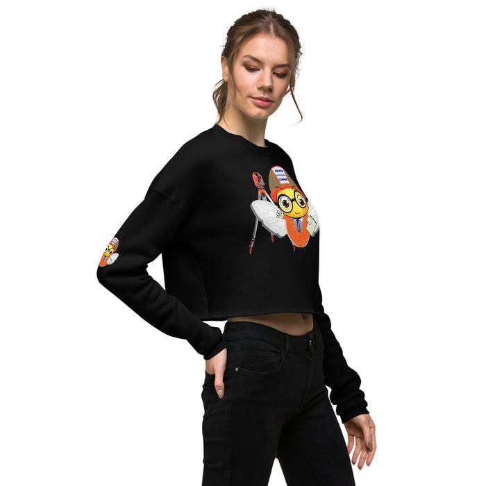 Cute ENGINEER / INGENIERO BEE Crop Sweatshirt