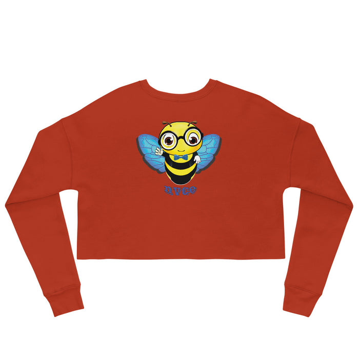 Cute blue BEE NYCE Crop Sweatshirt