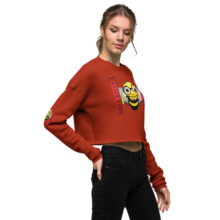 Cute BRUCE BEE Crop Sweatshirt