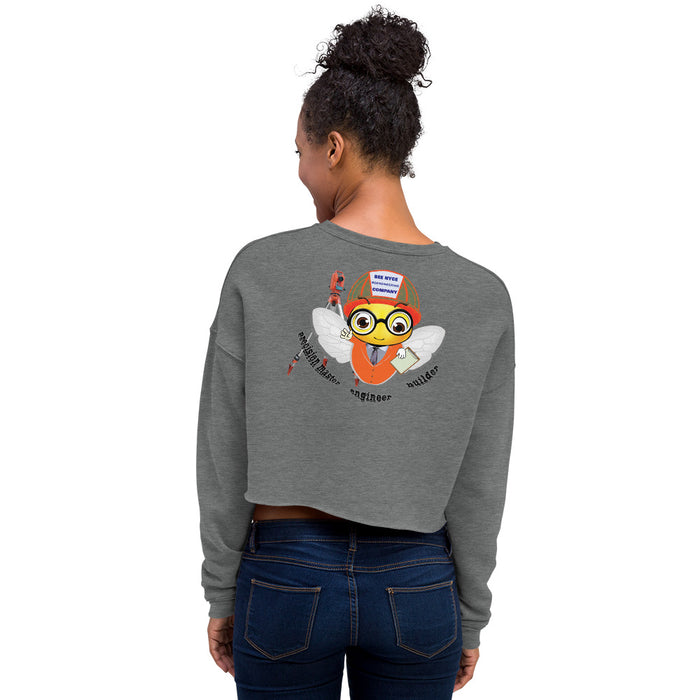 Cute ENGINEER / INGENIERO BEE Crop Sweatshirt