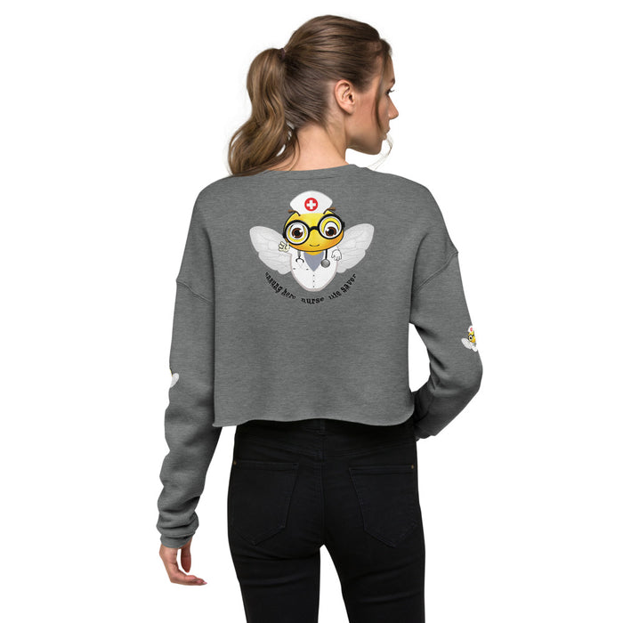 Cute NURSE BEE Crop Sweatshirt