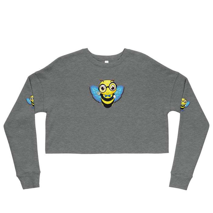 Cute blue BEE NYCE Crop Sweatshirt