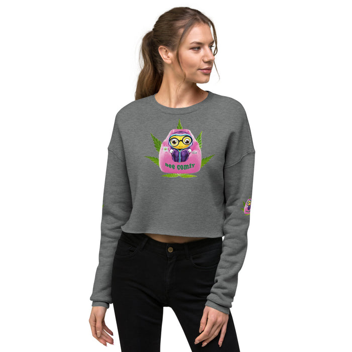 Cute BEE COMFY INDICA Crop Sweatshirt