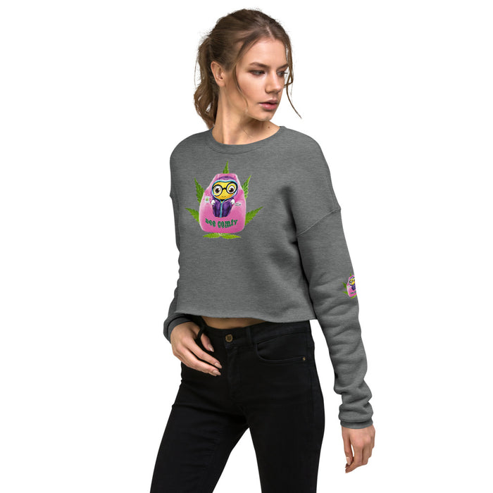 Cute BEE COMFY INDICA Crop Sweatshirt