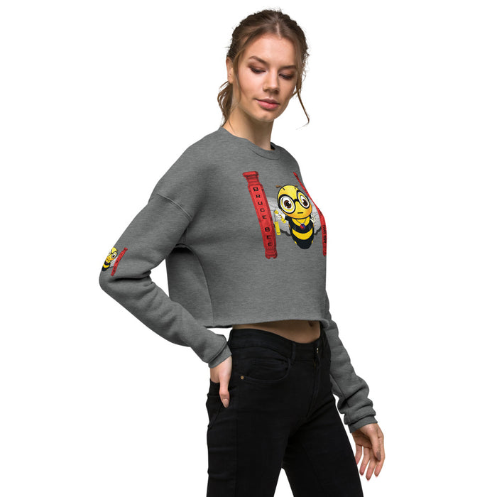 Cute BRUCE BEE Crop Sweatshirt