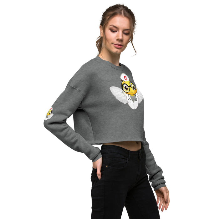 Cute NURSE BEE Crop Sweatshirt