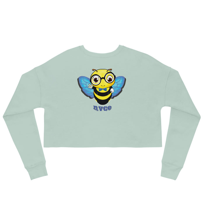 Cute blue BEE NYCE Crop Sweatshirt