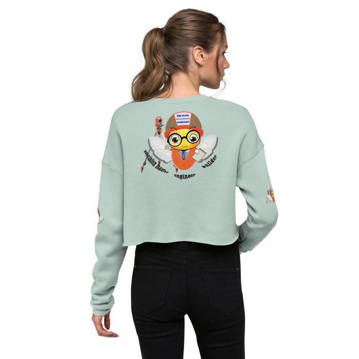 Cute ENGINEER / INGENIERO BEE Crop Sweatshirt