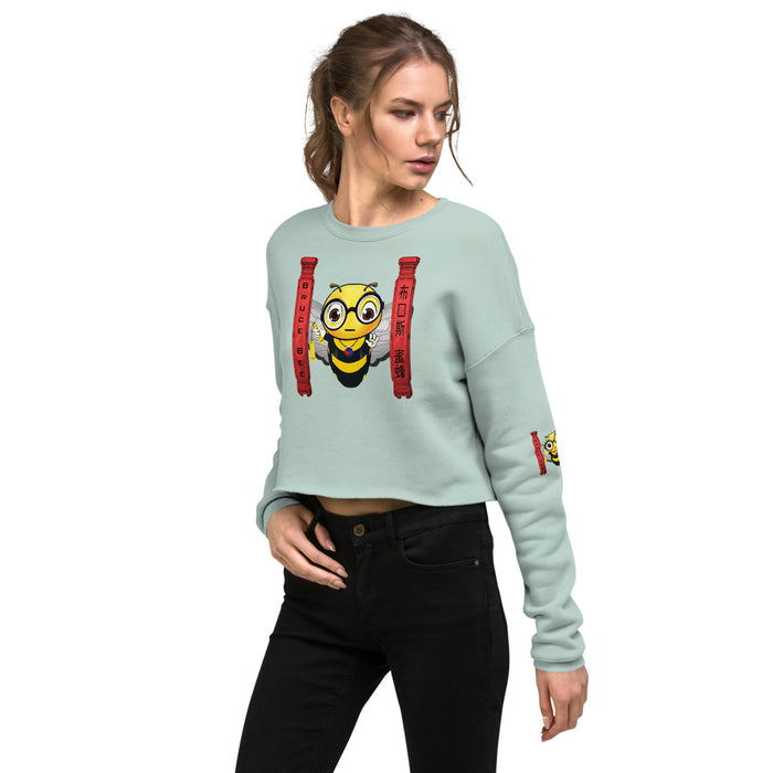 Cute BRUCE BEE Crop Sweatshirt