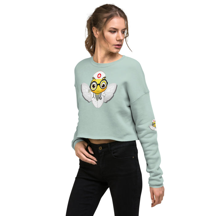 Cute NURSE BEE Crop Sweatshirt