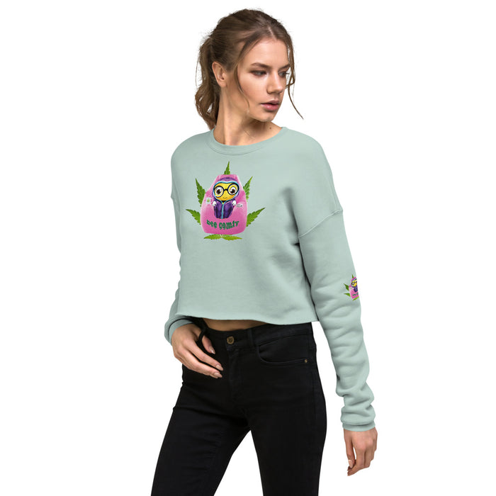 Cute BEE COMFY INDICA Crop Sweatshirt