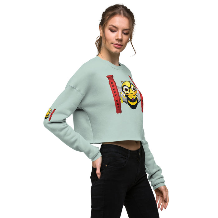 Cute BRUCE BEE Crop Sweatshirt