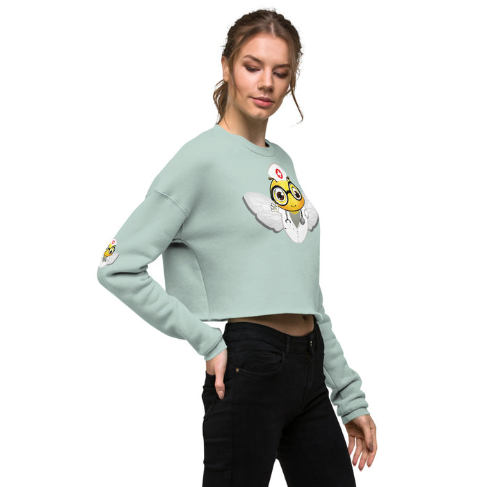 Cute NURSE BEE Crop Sweatshirt