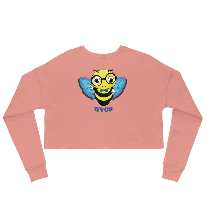 Cute blue BEE NYCE Crop Sweatshirt