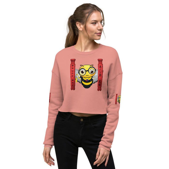 Cute BRUCE BEE Crop Sweatshirt