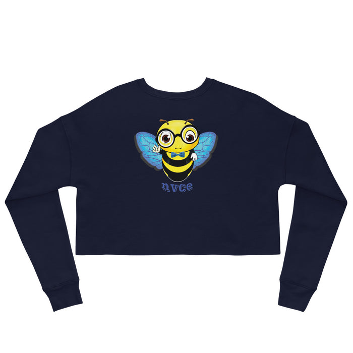 Cute blue BEE NYCE Crop Sweatshirt