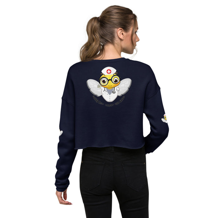 Cute NURSE BEE Crop Sweatshirt