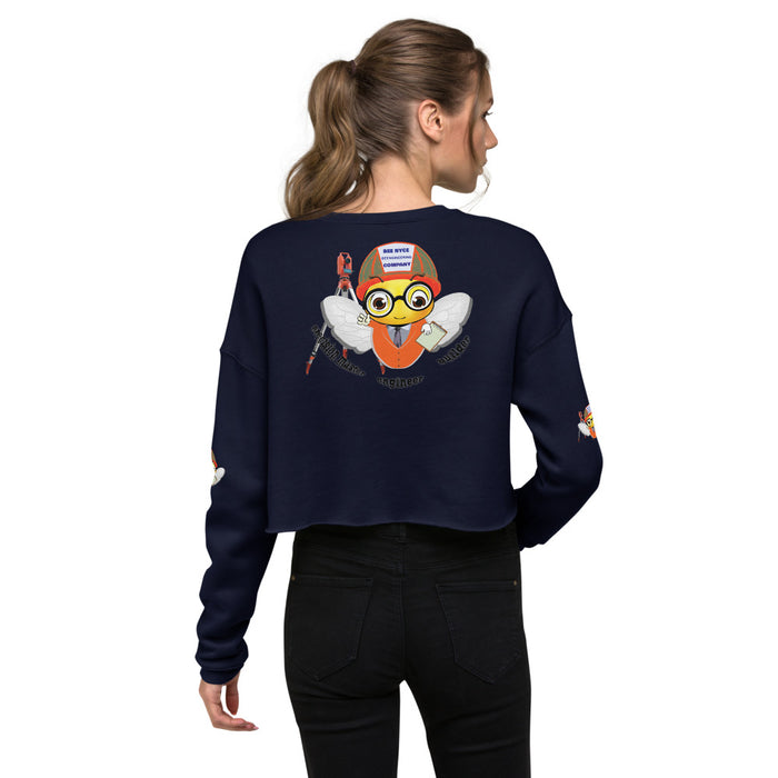 Cute ENGINEER / INGENIERO BEE Crop Sweatshirt